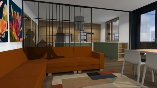 visiby marketing diseno interiorismo render interior casa unifamiliar vimianzo coruna