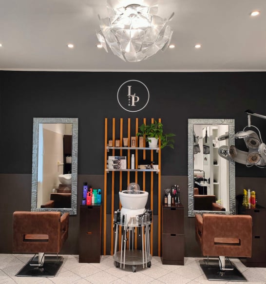 visiby LP Hair Orte interior design locali commerciali rebranding