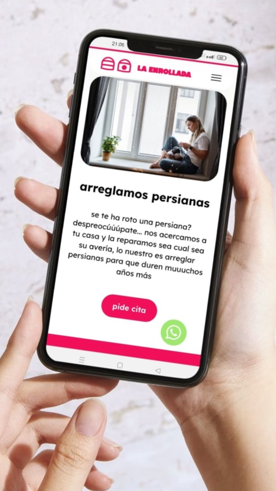 visiby marketing etico diseno web responsive tiendas La Enrollada persianas a coruna vimianzo