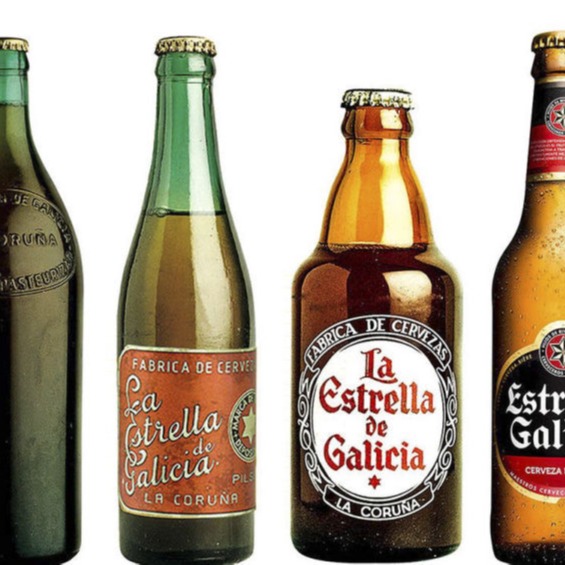 Visiby blog 4 botellas de cerveza estrella galicia rebranding