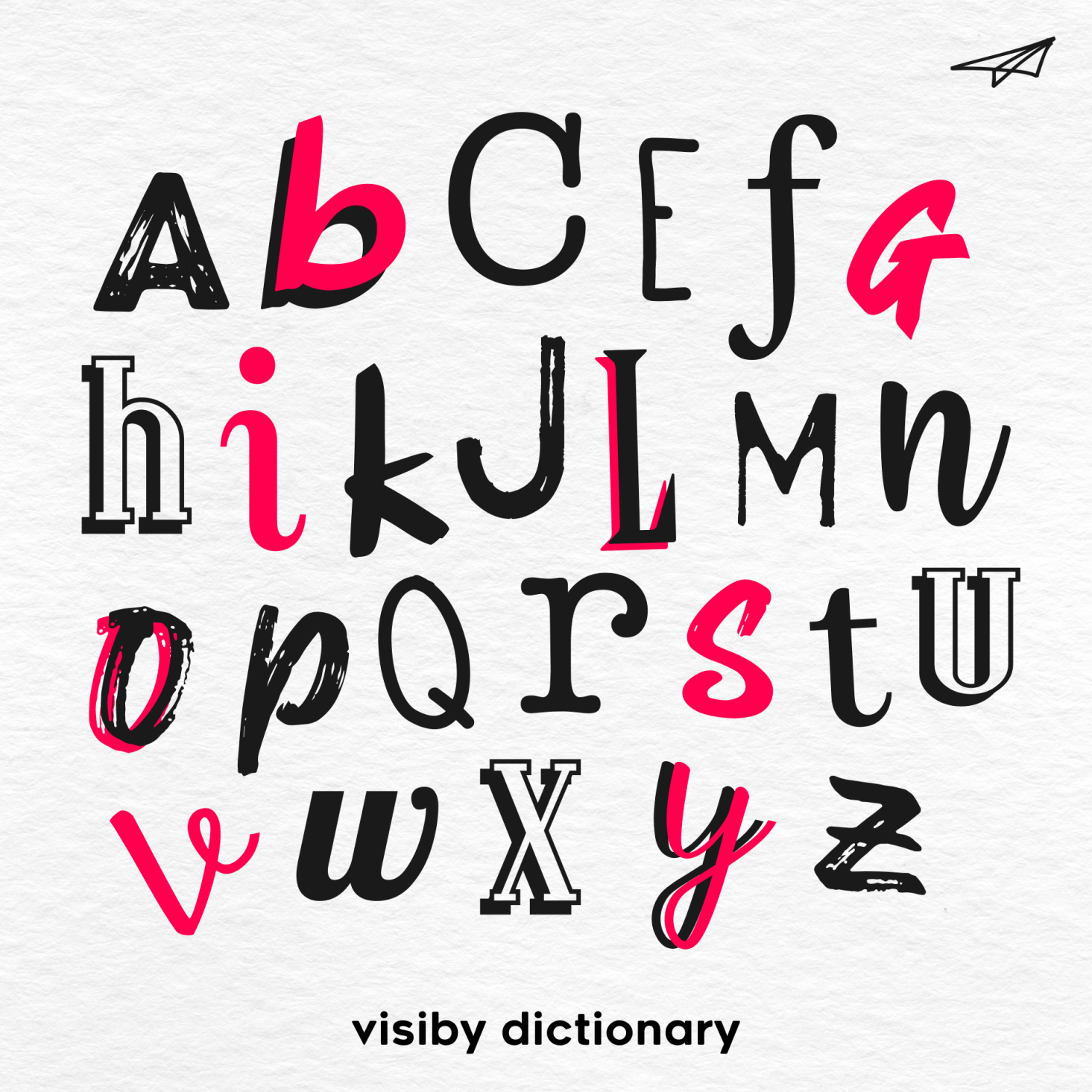Visiby - imagen vectorial Diccionario con letras del abecedario